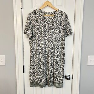 Lucky Brand floral jersey T-shirt dress, size large
